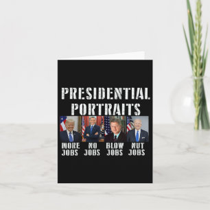 Spaß Presidential Portraits Trump Obama Biden Cli Karte