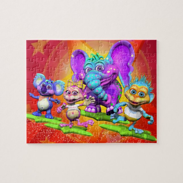 Spaß-Puzzlespiel mit "dem GiggleBellies " Puzzle (Horizontal)