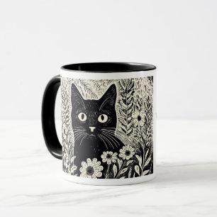 Spaß Quotes floral Katzen Dinge Dinge Nothing Tasse
