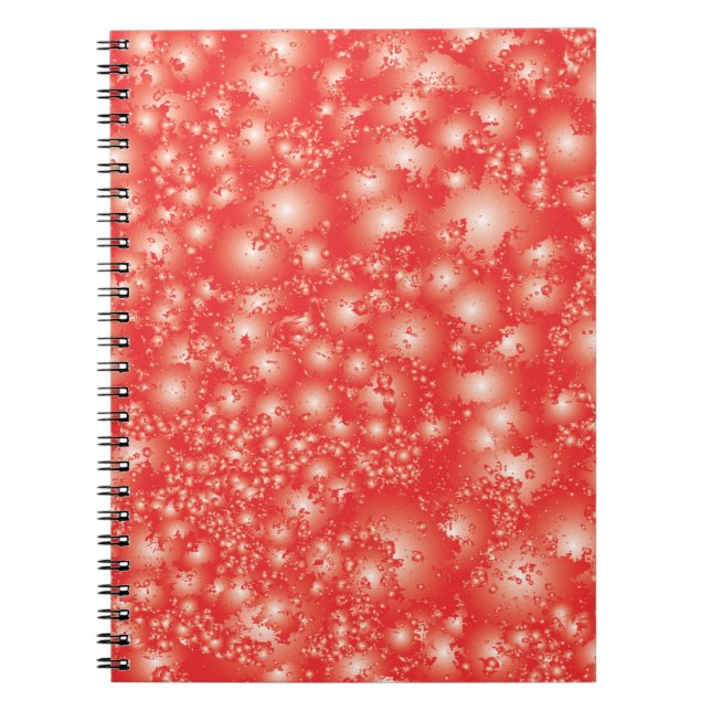 Spaß RED Abstrakt Ink Super Splash Muster Notizblock (Vorderseite)