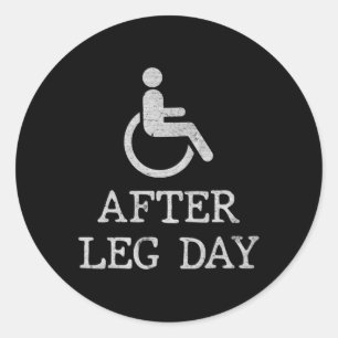 Spaß Redewendungen für Rollstuhlfahrer - Chancen f Runder Aufkleber