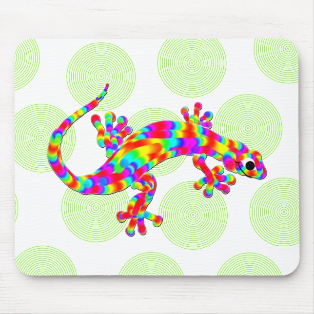 Spaß-RegenbogenSalamander Mousepad (Vorne)
