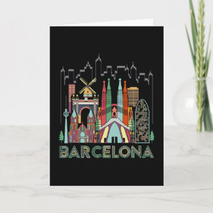 Spaß Reisen Spanien Rcelona Urlaub Geschenk Design Karte