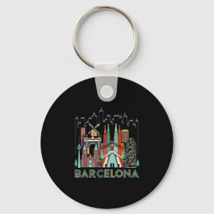Spaß Reisen Spanien Rcelona Urlaub Geschenk Design Schlüsselanhänger
