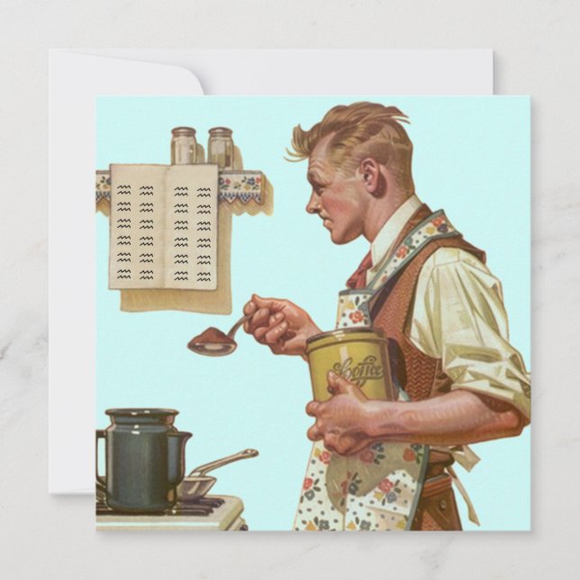 Spaß-Retro machenkaffee-Ruhestands-Einladungen Einladung (Vorderseite)