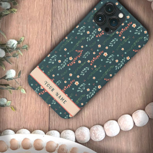 Spaß rosa Aquamarine Blume Moderne Namensinspirivi Case-Mate iPhone Hülle