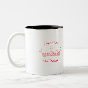 Spaß rosa Prinzessin individuell anpassbar Zweifarbige Tasse