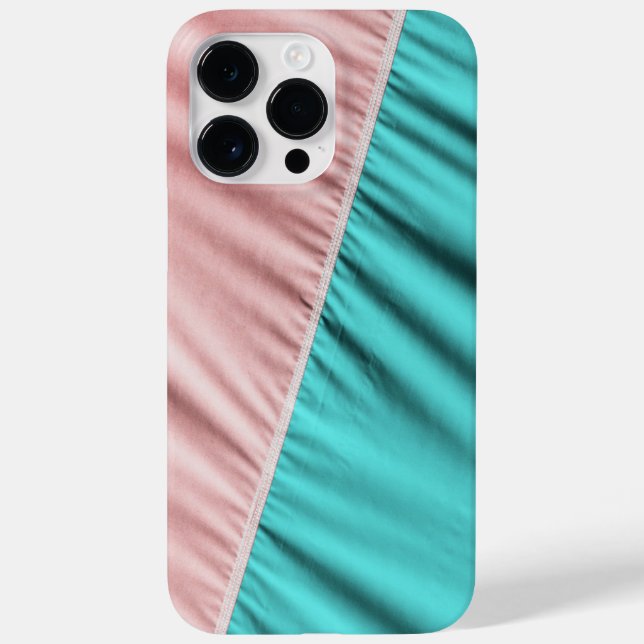 Spaß! Rosa und grüne Stoffe Case-Mate iPhone Hülle (Rückseite)