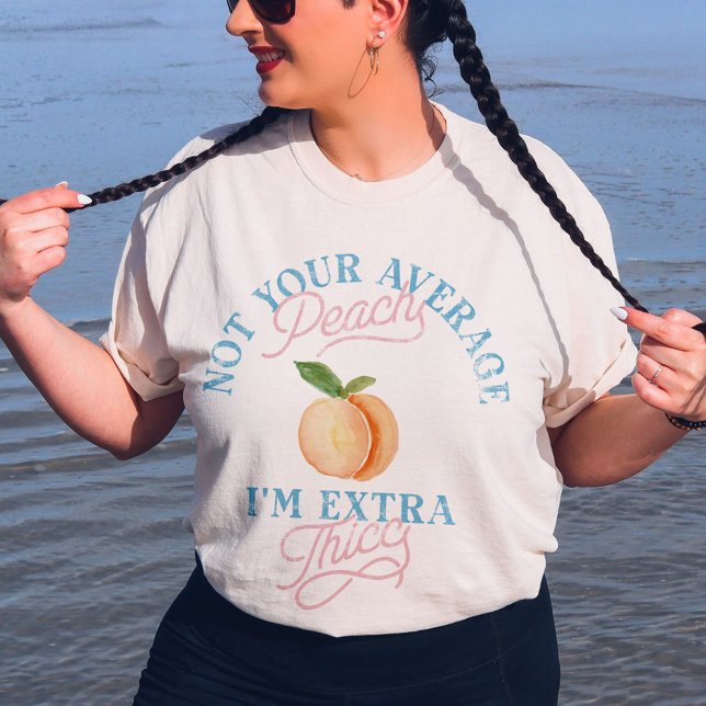 Spaß Sassy Peach Körperposition Vintag T-Shirt (Humor Sassy Peach Body Positivity Vintage T-Shirt)