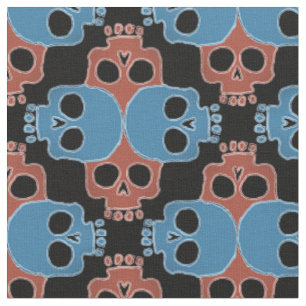 Spaß-Schädel-Laubsäge Stoff