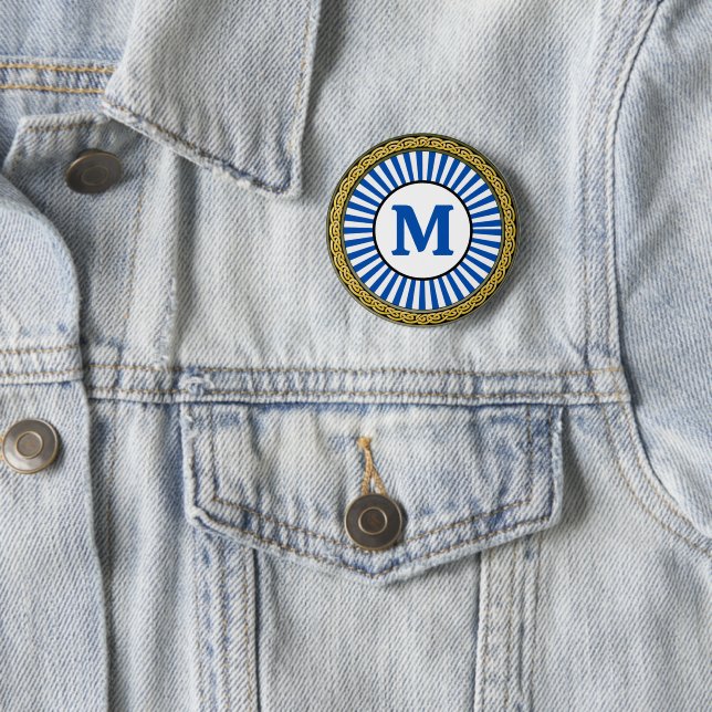 Spaß! Schaltfläche - Personalisiert - Initial hinz Button (Beispiel)