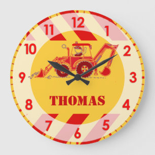 Spaß scherzt Traktorgräber-Wanduhr Große Wanduhr