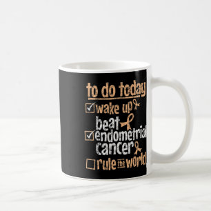 Spaß schlägt Gebärmutterkrebs, beherrsche die Welt Kaffeetasse