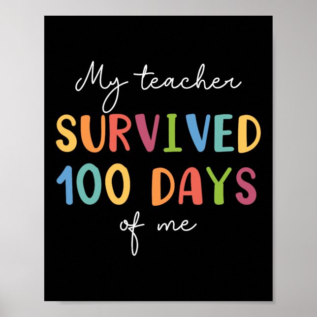 Spaß-Schule Jungen Mädchen Kinder verschenken 100  Poster (Vorne)
