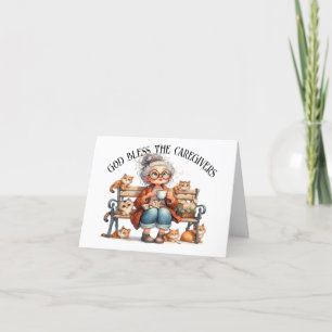 Spaß Senior mit Katzen Version 2