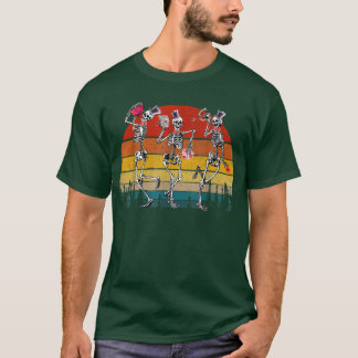 Spaß Skeleton tanzen tot im Inneren, aber es ist V T-Shirt