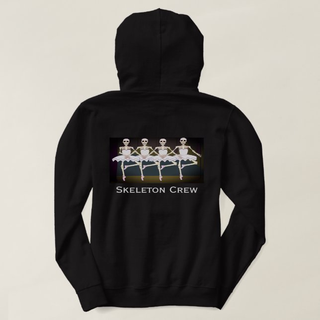 Spaß "Skeletton Crew" Tanzskelette Hoodie (Design Rückseite)