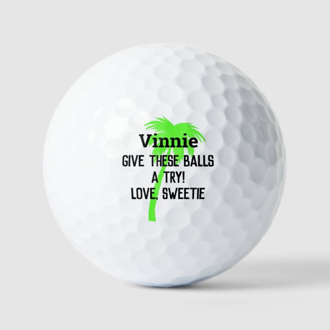 Spaß Spaß personalisierte benutzerdefinierte Golfb Golfball (Vorderseite)