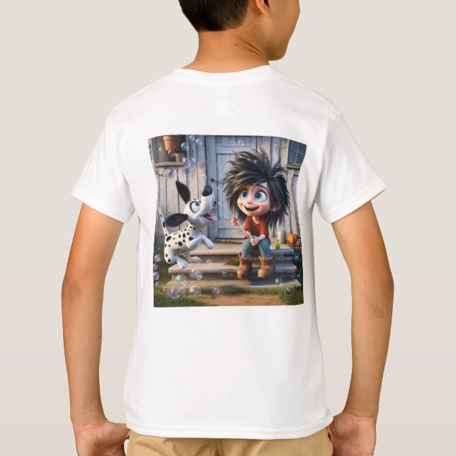 Spaß & Spielspass Kinder T - Shirt (Rückseite)