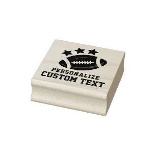 Spaß Sport Fußball & Sterne Benutzerdefinierter Te Gummistempel