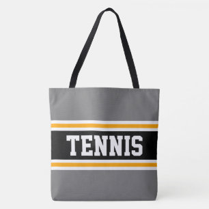 Spaß Sportlich Grau Schwarz Weiß Orange TENNIS Str