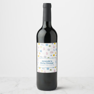 Spaß Spritz Spritz Gummiente Bad Baby Shower  Weinetikett