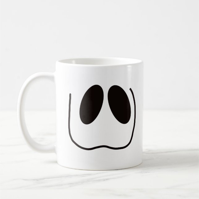 Spaß, spuke, Geistergesicht zu Halloween Kaffeetasse (Links)