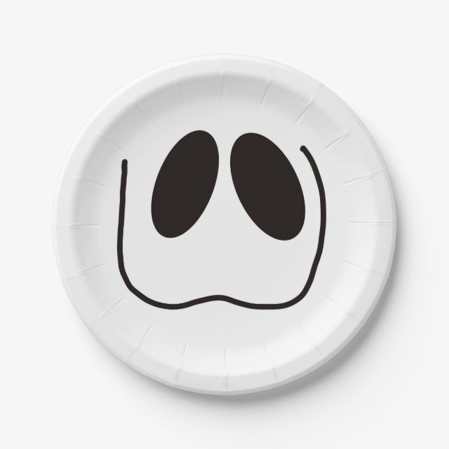 Spaß, spuke, Geistergesicht zu Halloween Pappteller (Vorderseite)