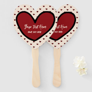 Spaß-Stylist Sweet Heart Partybedarf Vorlage Fächer