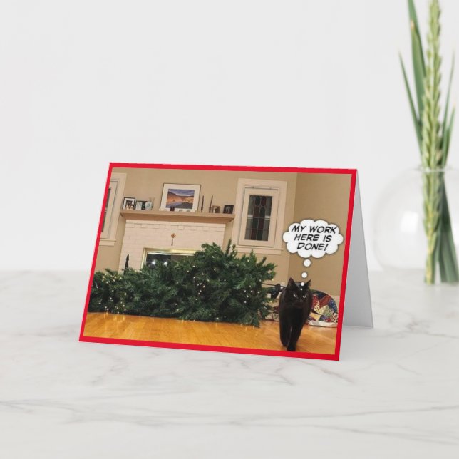 Spaß & Sweet Weihnachtskarte Dankeskarte (Vorderseite)