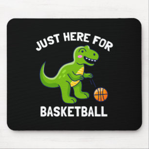 Spaß T-Rex hier für Basketball Dinosaurier Mousepad