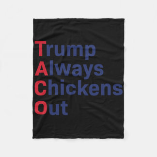 Spaß Taco Trump hält immer die Finger aus der Sonn Fleecedecke
