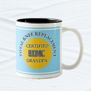 Spaß! Tasse zum Bionischen Knie-Austausch