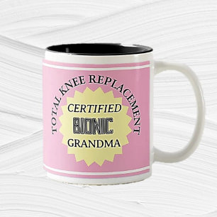 Spaß! Tasse zum Bionischen Knie-Austausch