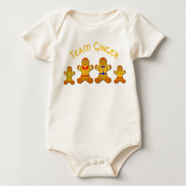 Spaß-Team-Ingwer für glücklichen Ingwer und Baby Strampler