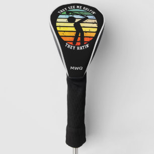 Spaß THEY SEE ME GOLFIN' THEY HATIN' Rentner FAHRE Golf Headcover