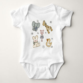 Spaß-Tier-Freund-Shirt Baby Strampler