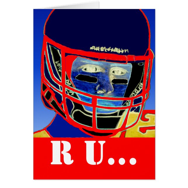 Spaß-trägt neue Fußballfan-Gruß-Karte Geschenk zur (Vorne)