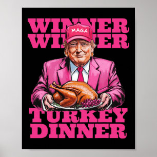 Spaß Trump Gewinner Türkei Abendessen lustig als Poster