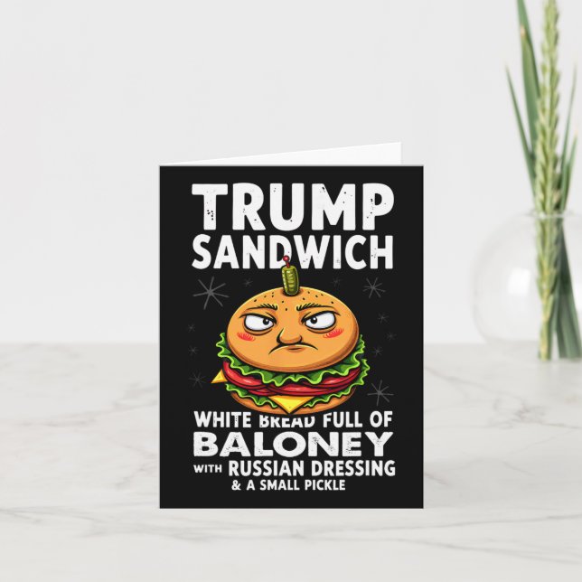 Spaß Trump Sandwich Karte (Vorderseite)