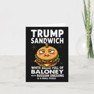 Spaß Trump Sandwich Karte