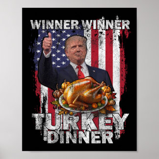 Spaß Trump Vance Gewinner Türkei Abendessen als Poster