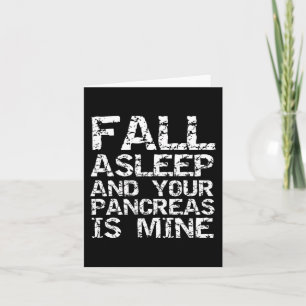 Spaß Typ 1 Diabetes schläft und Ihre Bauchspeichel Karte