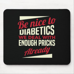 Spaß Typ 1 Diabetes T1D Diabetische Bewusstsein Fr Mousepad