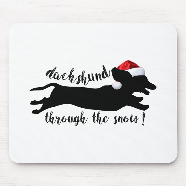 Spaß Typografie Weihnachten Mousepad (Vorne)