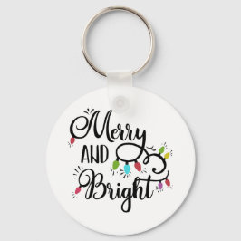 Spaß Typografie Weihnachten Schlüsselanhänger