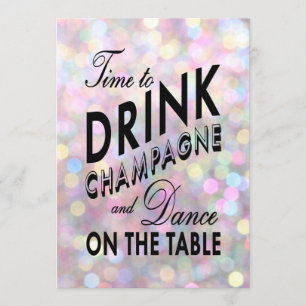 Spaß u. kokettes Bachelorette Einladung