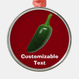 Spaß u. würziger Jalapeno-Pfeffer Ornament Aus Metall