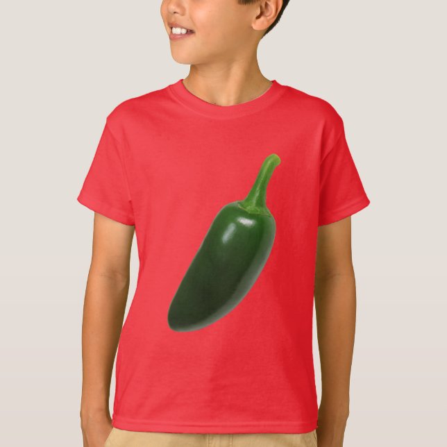 Spaß u. würziger Jalapeno-Pfeffer T-Shirt (Vorderseite)