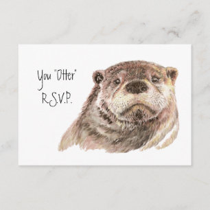 Spaß UAWG Antwort mit Watercolor-Otter